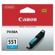 Canon CLI-551C (6509B001), originální inkoust, azurový, 7 ml