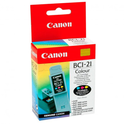 Canon BCI-21CL (0955A002), originální inkoust, barevný, 100 stran (15 ml)