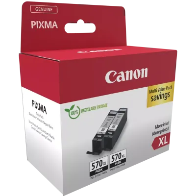 Canon PGI-570XL PGBK (0318C007, 0318C010), originální inkoust, černý, 2-pack