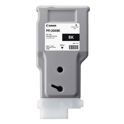 Canon PFI-206Bk (5303B001), originální inkoust, černý, 300 ml