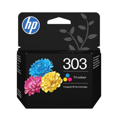 HP T6N01AE (303), originální inkoust, barevný, 165 stran