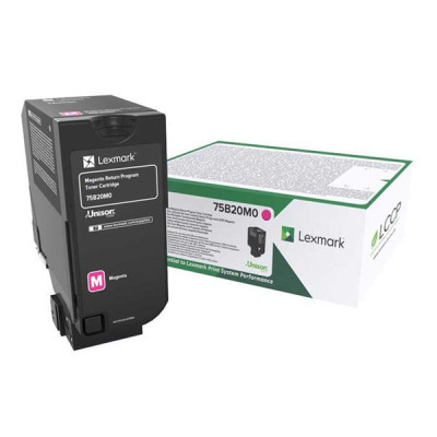 Lexmark 75B20M0 (75B0030), originální toner, purpurový, 10000 stran