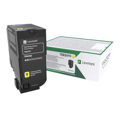 Lexmark 75B20Y0 (75B0040), originální toner, žlutý, 10000 stran