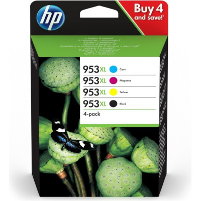 HP 3HZ52AE (953XL), originální inkoust, CMYK, 2000/1600 stran, 4-pack