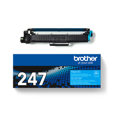 Brother TN-247C, originální toner, azurový, 2300 stran