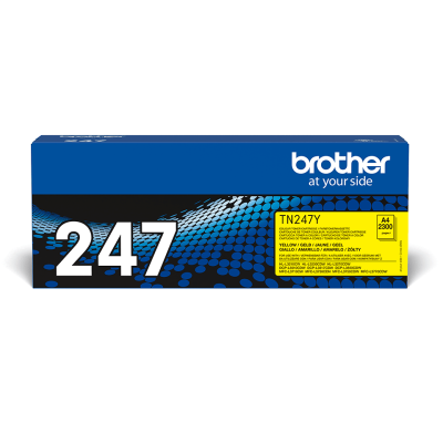 Brother TN-247Y, originální toner, žlutý, 2300 stran