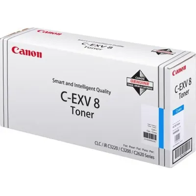 Canon C-EXV8C (7628A002), originální toner, azurový, 25000 stran