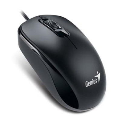 Genius Myš DX-110, 1000DPI, optická, 3tl., 1 kolečko, drátová, černá