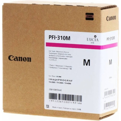 Canon PFI-310M (2361C001), originální inkoust, purpurový, 330 ml