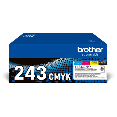 Brother TN-243CMYK, originální toner, CMYK, 4 x 1000 stran, 4-pack