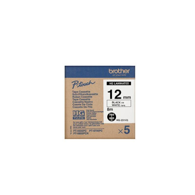 Brother HGE-231, originální páska, 5-pack