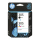 HP 6ZD17AE (305), originální inkoust, černý/barevný, 2-pack