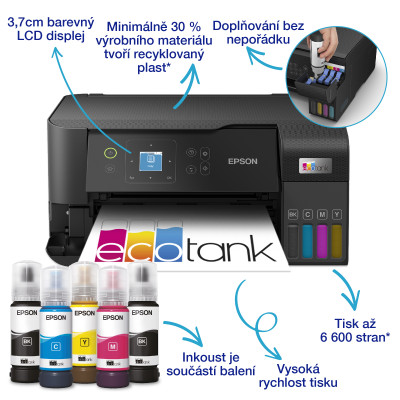 Multifunkční tiskárna Epson EcoTank L3560 (C11CK58403)