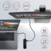 AXAGON HMC-6GL, USB 3.2 Gen 1 hub, porty 3x USB-A, HDMI 4k/30Hz, RJ-45 GLAN, PD 100W, kabel USB-C 20cm