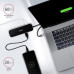 AXAGON HMC-6GL, USB 3.2 Gen 1 hub, porty 3x USB-A, HDMI 4k/30Hz, RJ-45 GLAN, PD 100W, kabel USB-C 20cm