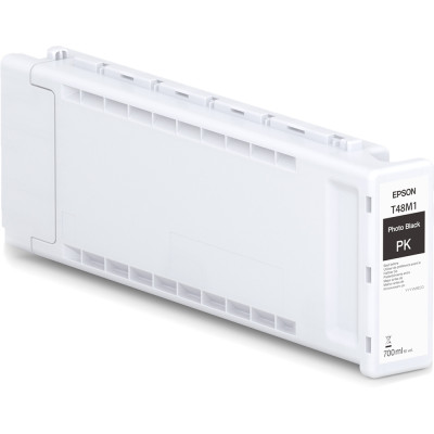 Epson T48M1 (C13T48M10N), originální inkoust, photo černý, 700 ml, XL