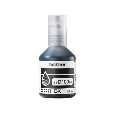 Brother BTD100BK, originální inkoust, černý, 7500 stran (108 ml)