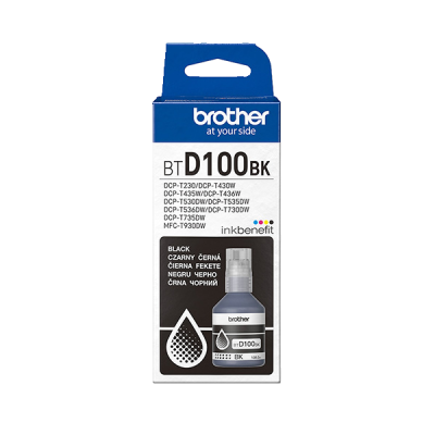 Brother BTD100BK, originální inkoust, černý, 7500 stran (108 ml)