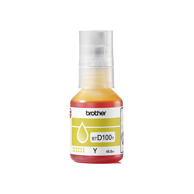 Brother BTD100Y, originální inkoust, žlutý, 5000 stran (48,8 ml)