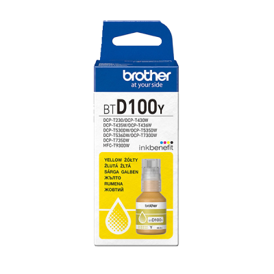 Brother BTD100Y, originální inkoust, žlutý, 5000 stran (48,8 ml)