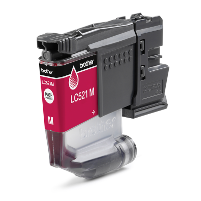 Brother LC-521M, originální inkoust, purpurový, 500 stran