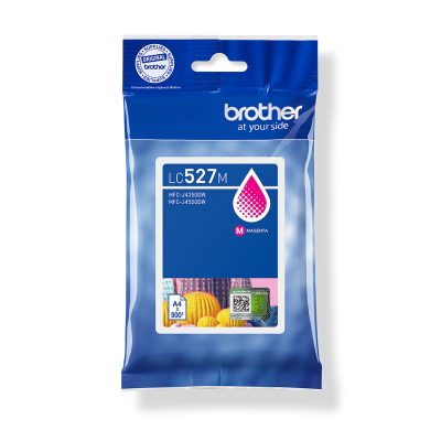 Brother LC-527M, originální inkoust, purpurový, 900 stran