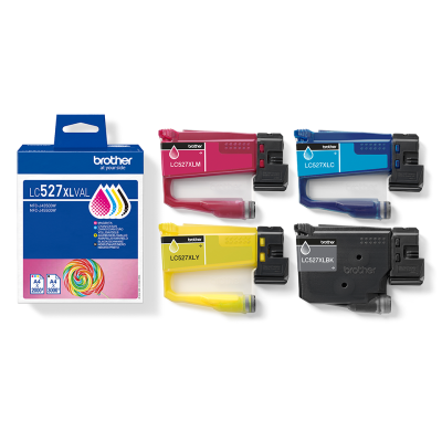 Brother LC-527XLVAL, originální inkoust, CMYK, 3000/2000 stran, 4-pack