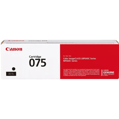 Canon 075Bk (6365C002), originální toner, černý, 1400 stran