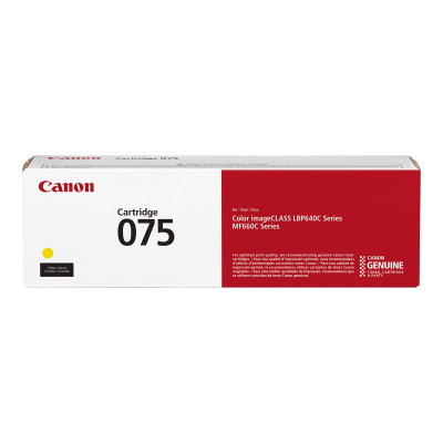 Canon 075Y (6362C002), originální toner, žlutý, 1300 stran