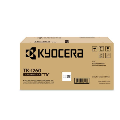 Kyocera TK-1260 (1T0C150NL0), originální toner, černý, 10000 stran