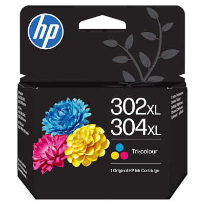 HP B7RT8AE (302XL/304XL), originální inkoust, barevný, 300 stran (7 ml)