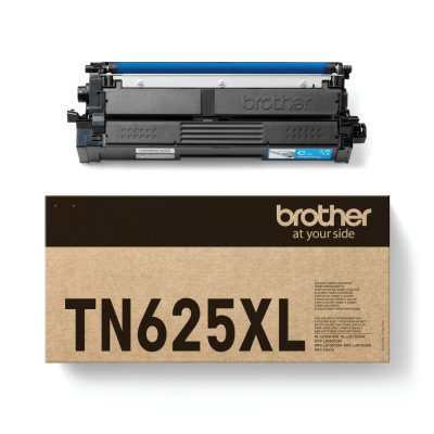 Brother TN-625XLC, originální toner, azurový, 4500 stran