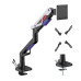 Powerton ERGO STRYNX Polohovatelný držák pro monitor, bílo/černá, 2-30KG, svorka, 24