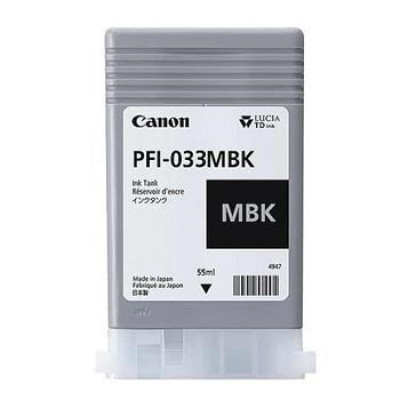 Canon PFI-033 MBK (7476C001), originální inkoust, matně černý, 55 ml