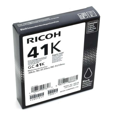 Ricoh GC-41HK (405761), originální gelová náplň, černá, 2500 stran
