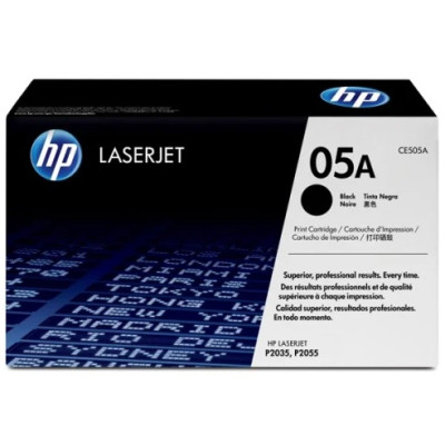 HP CE505A (05A), originální toner, černý, 2300 stran, VÝPRODEJ, náhradní obal