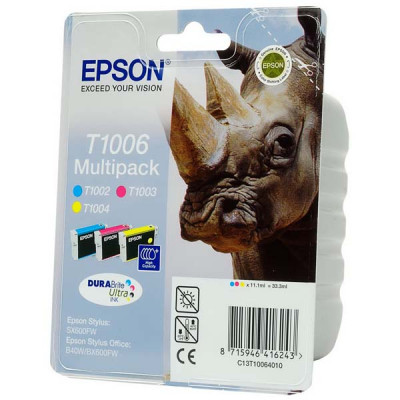 Epson T1006 (C13T10064010), originální inkoust, CMY, 3 × 11,1 m, 3-pack