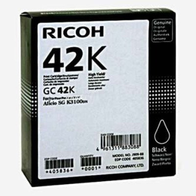 Ricoh GC-42K (405836), originální gelová náplň, černá, 10000 stran