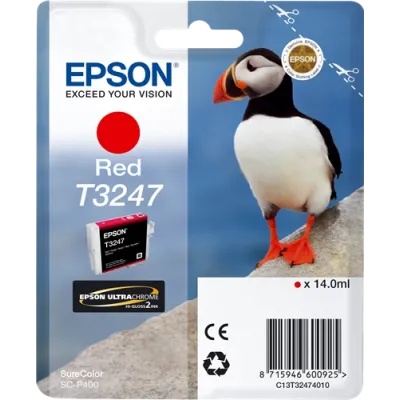 Epson T3247 (C13T32474010), originální inkoust, červený, 14 ml
