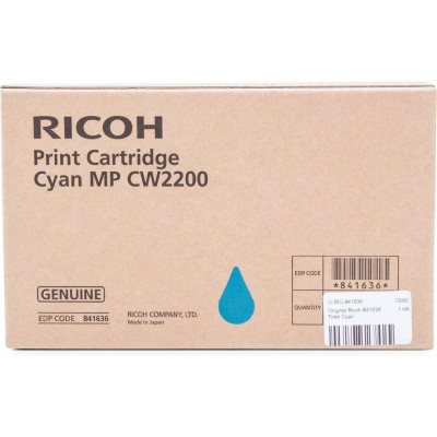 Ricoh 841636, originální inkoust, azurový, 100 ml