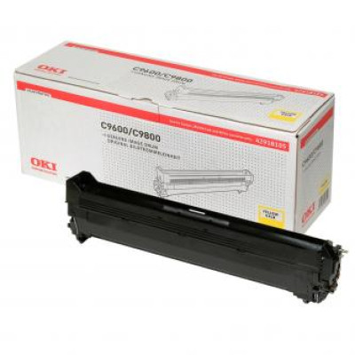 Oki C9600 (42918105), originální válec, žlutý, 30000 stran