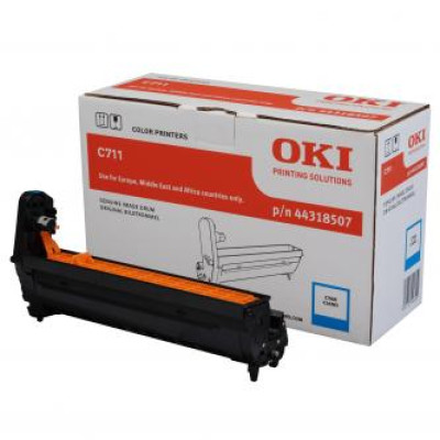 Oki C711 (44318507), originální válec, azurový, 20000 stran